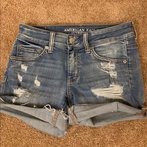 American eagle shorts with holes
